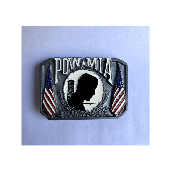 POW/MIA The National League of Families Pow Mia Belt Buckle - Picture 1 of 11